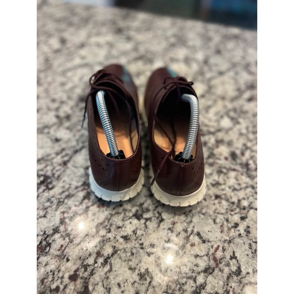 Cole Haan ZERØGRAND Wingtip Oxfords burgundy women’s size 10 - Picture 4 of 15